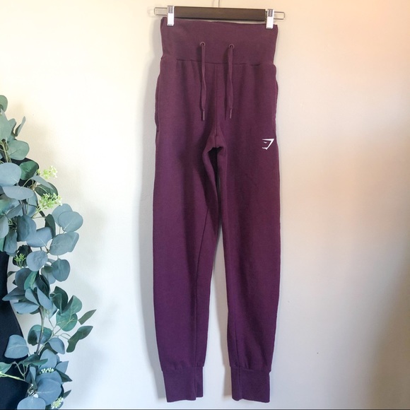 Gymshark Pants - gymshark | berry drawstring joggers xs